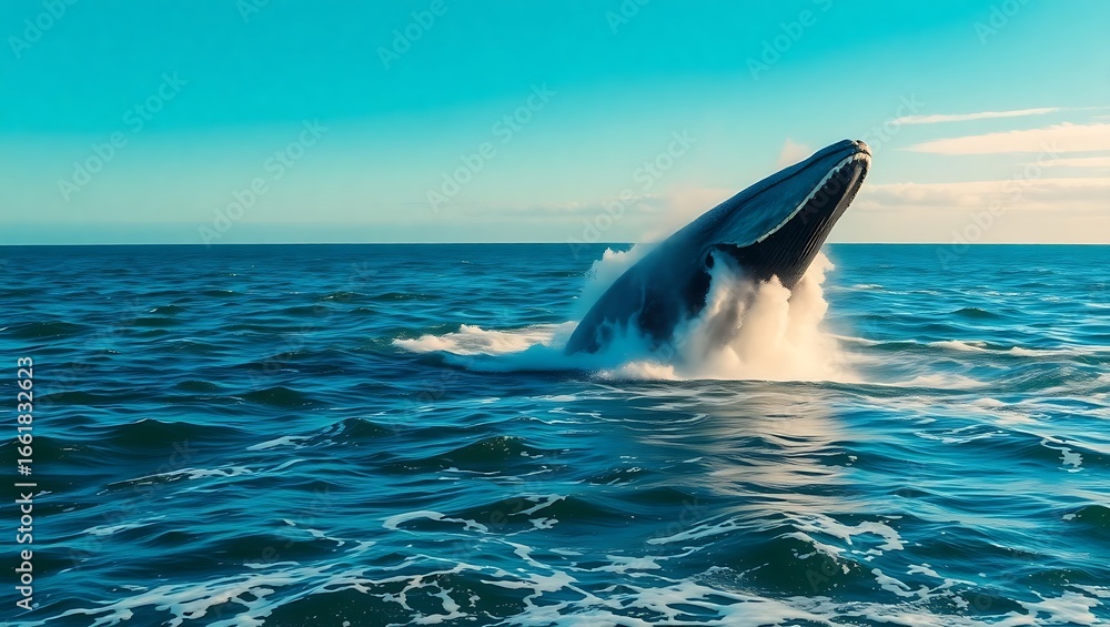 Fototapeta premium a whale in the water