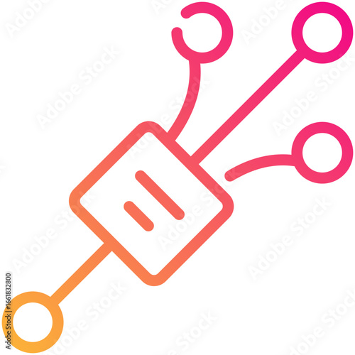 splitter gradient line icon