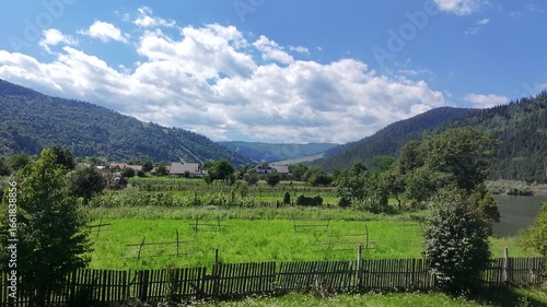 Aerial Drone View of a Picturesque Mountain Village – Ascending Shot