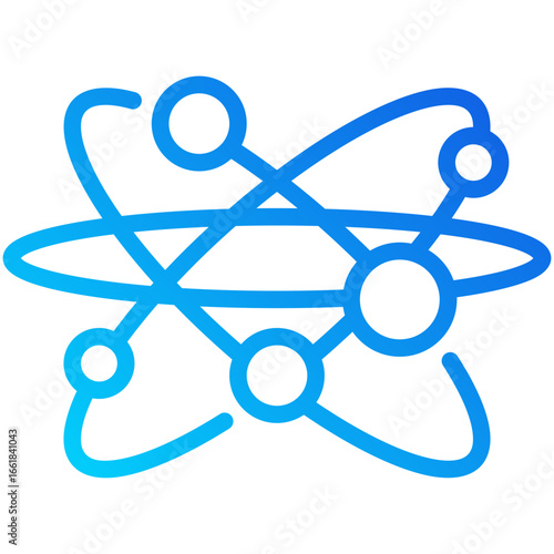 science gradient line icon