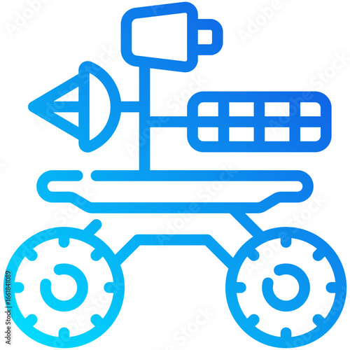 rover gradient line icon