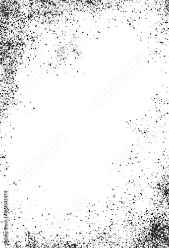 Dynamic black splatter pattern on white background, ideal for abstract design, grunge textures, backgrounds, or artistic effects.
