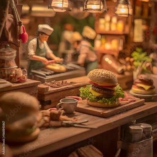 Miniature Burger Shop – A Tiny World of Flavor
