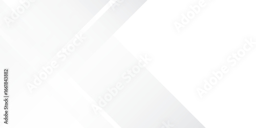Abstract 3D white geometric abstract background overlap layer on bright simple modern