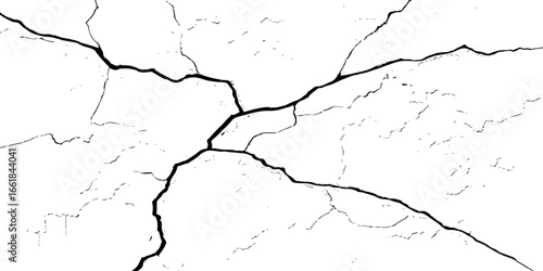 "Cracked white background texture featuring natural fissures and broken lines. Ideal for use in design, grunge overlays, aging effects, or abstract art projects. High contrast and minimalist style"