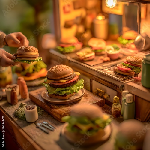 Miniature Burger Shop – A Tiny World of Flavor