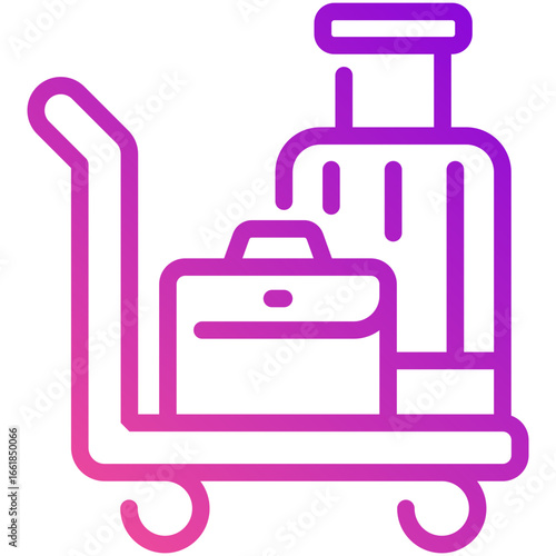 bellhop gradient line icon
