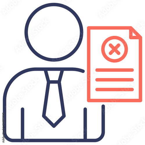 Dismissal Dual Tone Icon