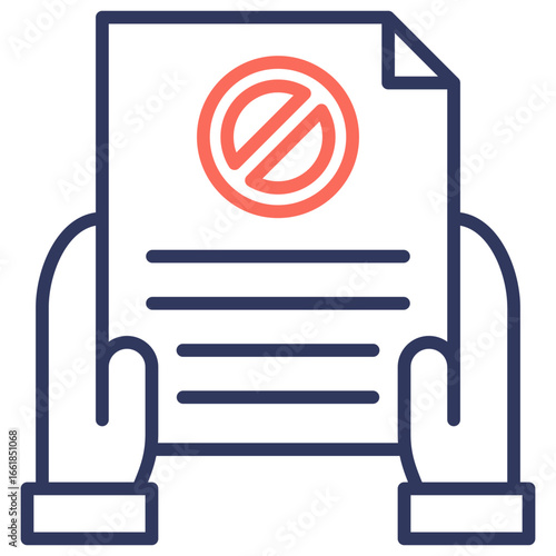 Resignation Dual Tone Icon