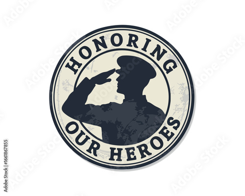 Honoring our heroes with military service icon