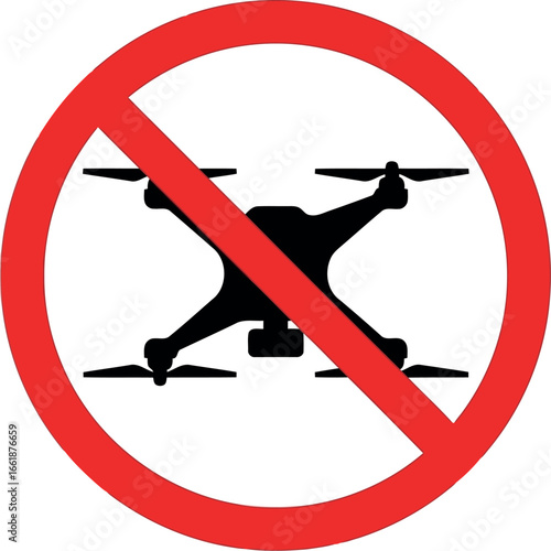 No drone zone sign