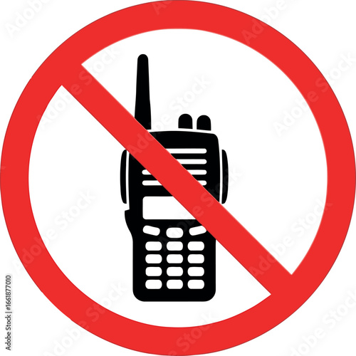 No walkie talkie sign