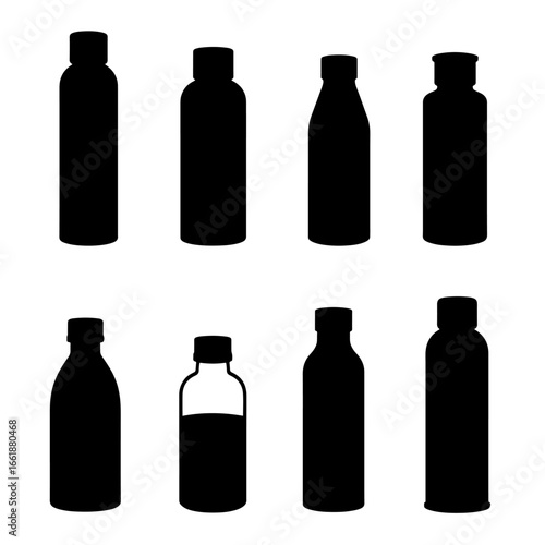 vector set of medicine bottles