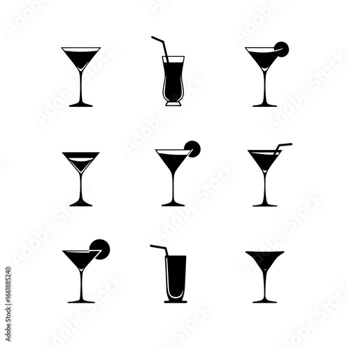 set of drinks