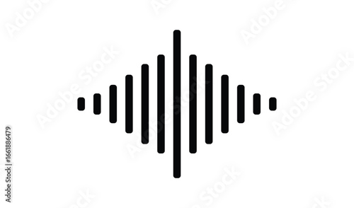 Abstract geometric sound wave equalizer graphic design