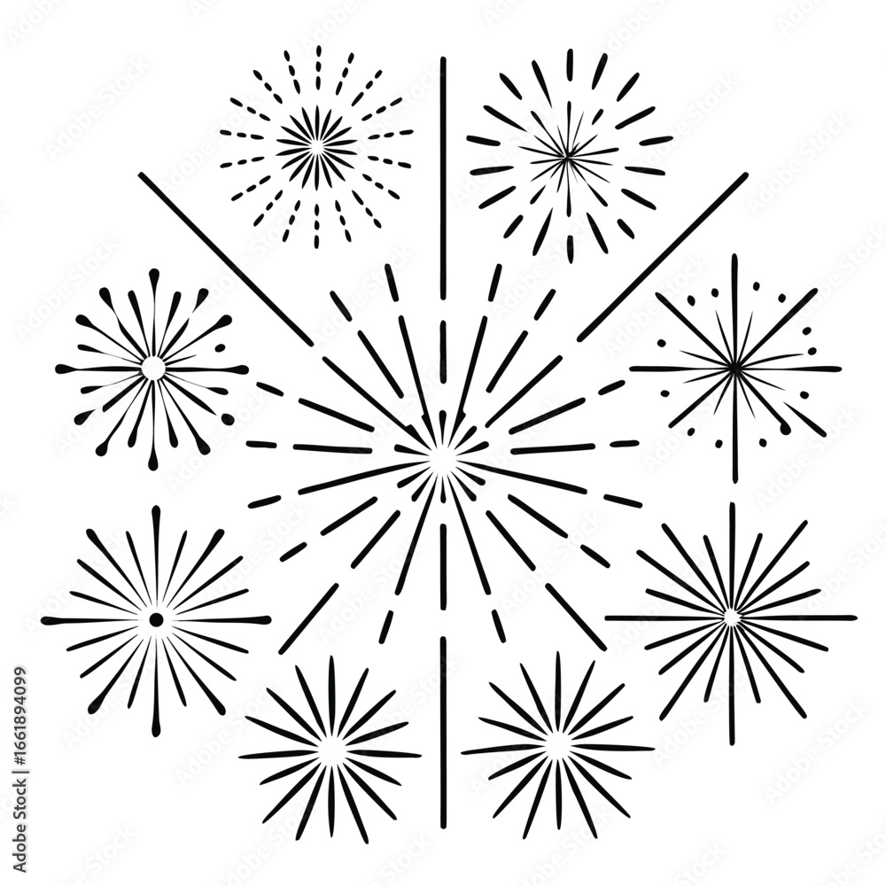Obraz premium Clean minimalist line art illustration with abstract geometric shapes