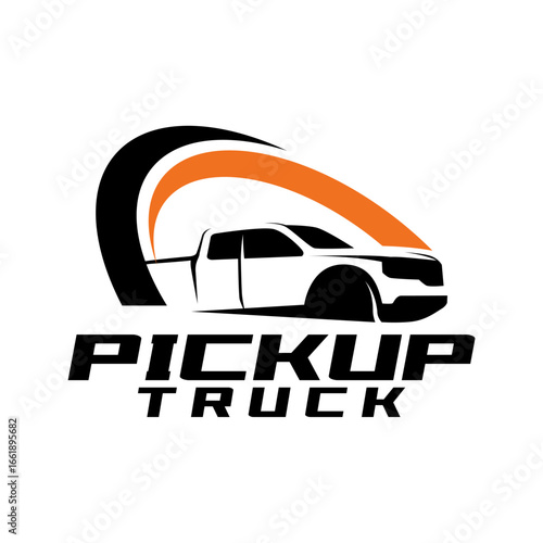 Pick up Truck Logo Offroad club garage logo template vector