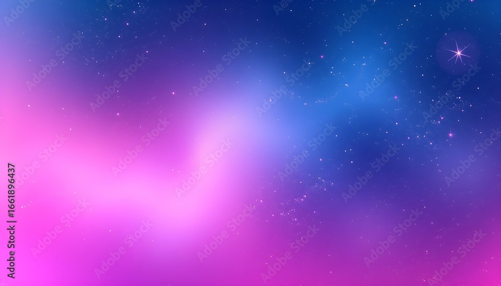Obraz premium Cosmic Background with Pink and Navy Mixed Colors and Glittery Stardust