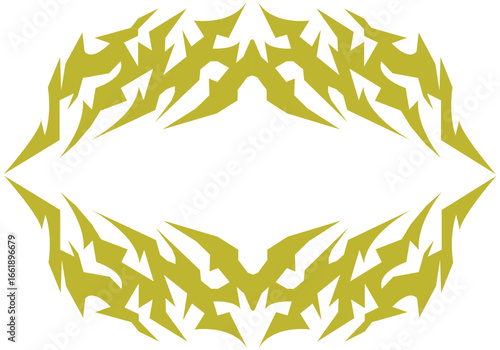 Primal Circuit An Abstract Fusion of Tribal Geometry and Digital Line work