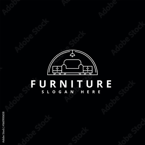 Black & White Furniture Logo Design