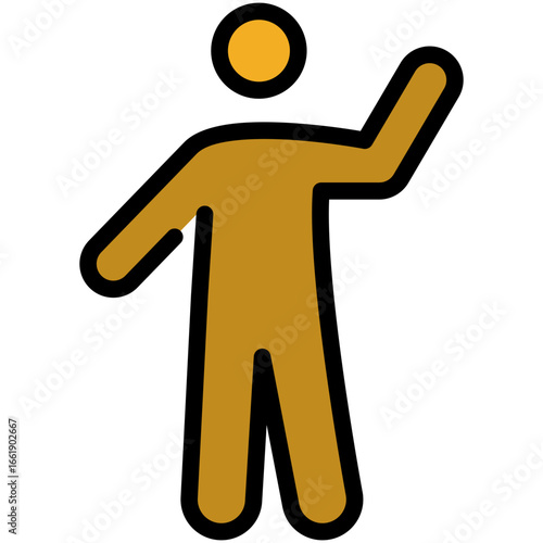greet filled line icon