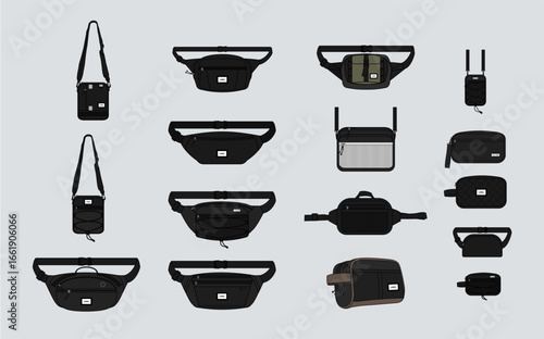 Minimalist Sling Bag & Waist Bag Mockup Collection