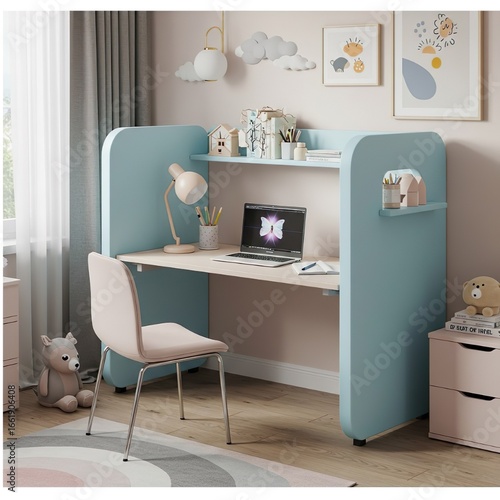 Private Study Cubicle Desk