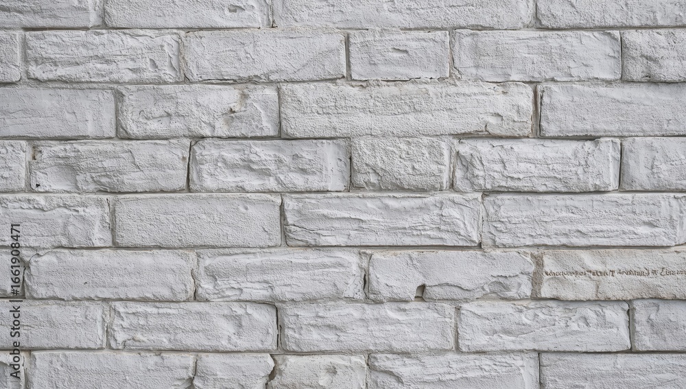 Fototapeta premium White Painted Brick Wall Texture, Interior and Exterior Wall Design, Stonework.