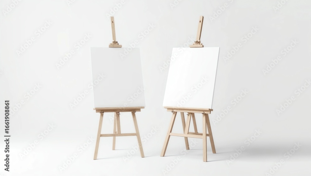 Blank easel mockup Blank easel mockup