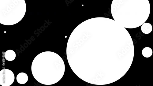 Simple Circle Bubble Transition with Transparent Background. Transparent Background Alpha Channel Only On 4K