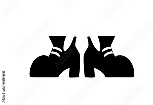 Curly witch boots design