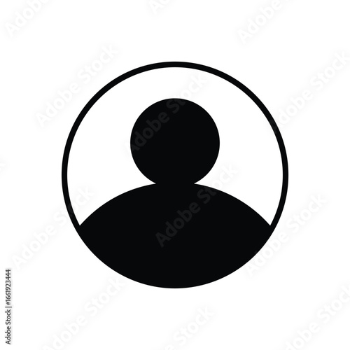 User profile icon vector. Avatar or person icon. Person and Profile, User silhouette isolated on background