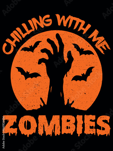 Halloween zombies t shirt design