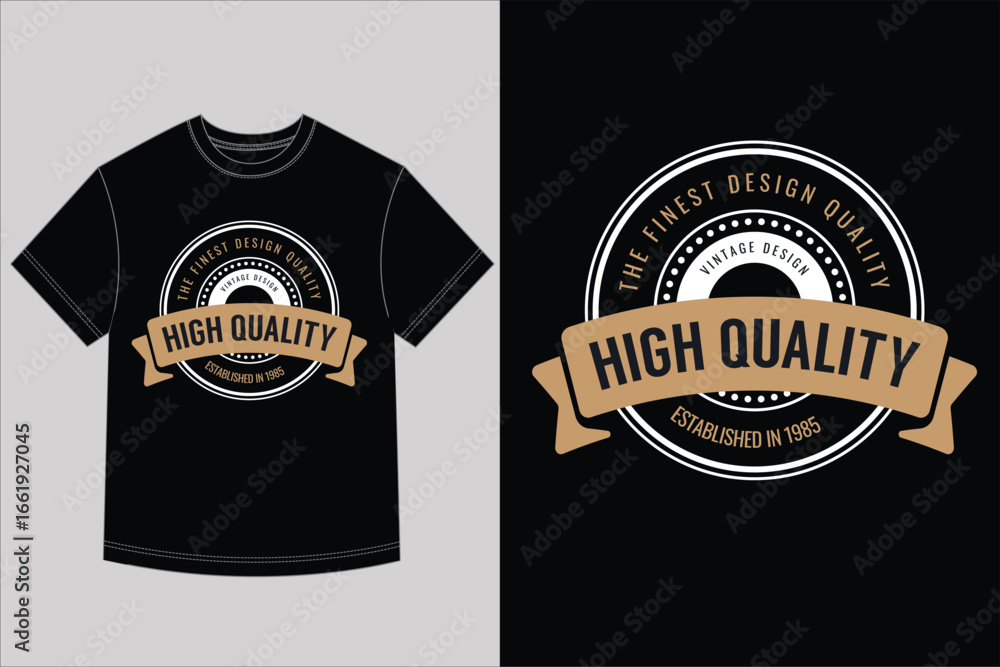 Fototapeta premium High quality vintage banner tshirt design for promotional products