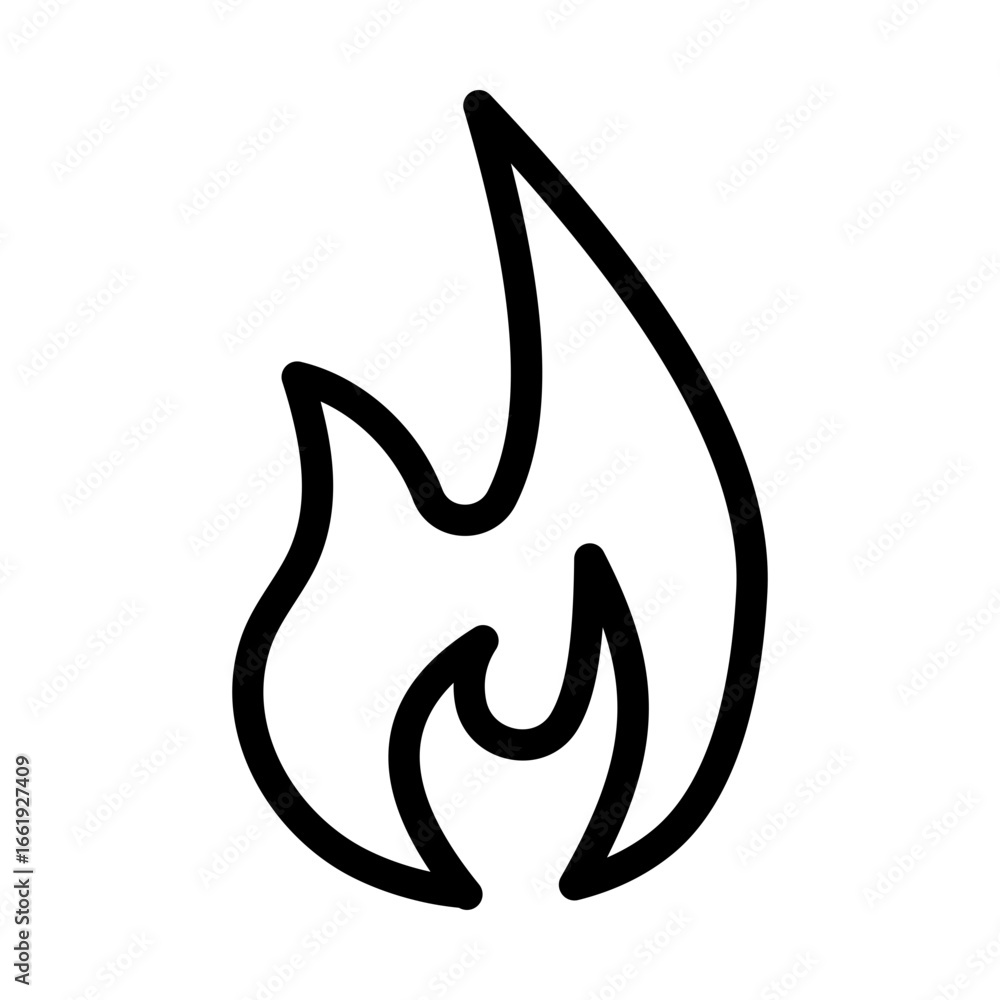 flame lineart style flame lineart style
