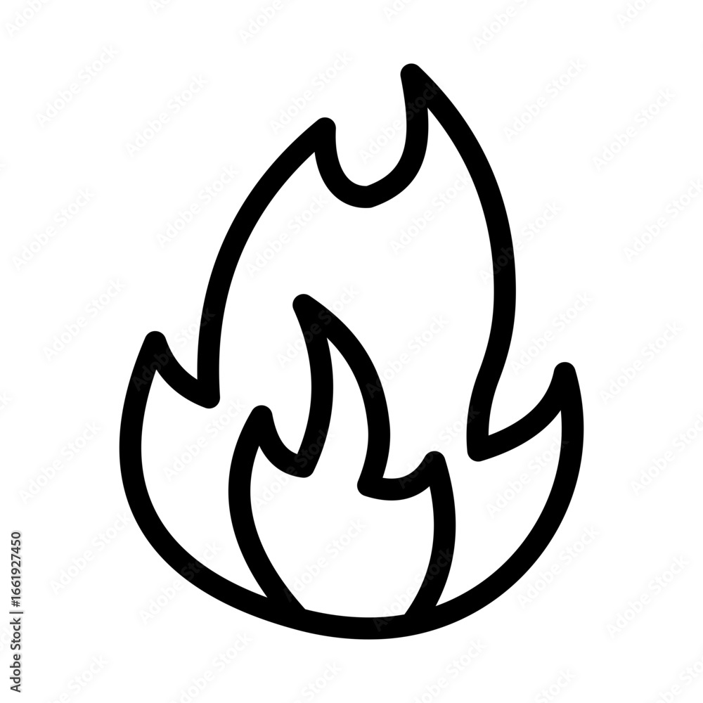 flame lineart style flame lineart style