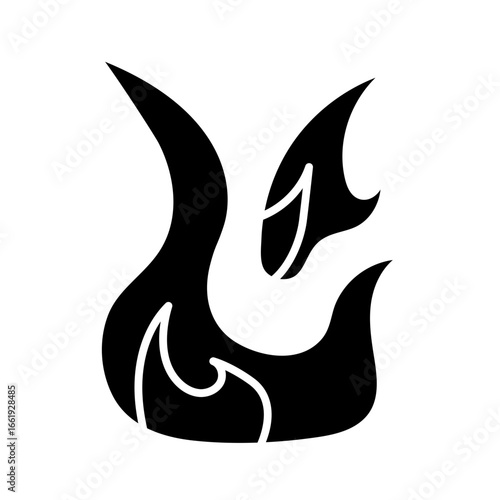 flame glyph style
