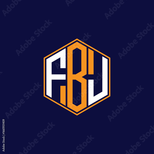 Modern Hexagon Monogram Logo Design – Geometric Lettermark Vector Template