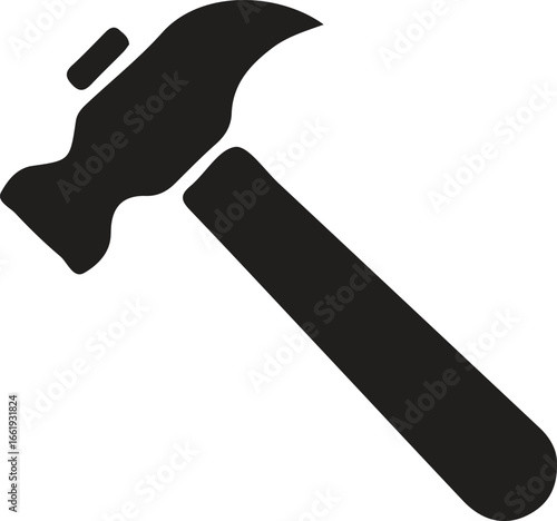 Handheld steel tools including a claw hammer, wrench, and screwdriver are isolated on a white background for construction and repair