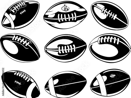 "American Football Icons Set"