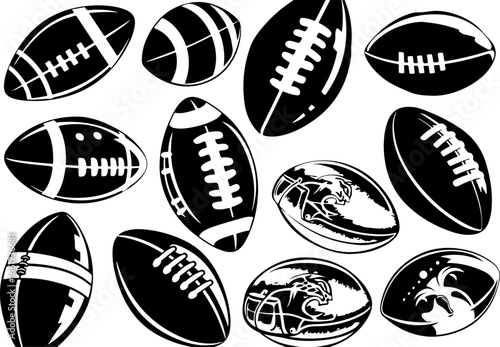 "American Football Icons Set"