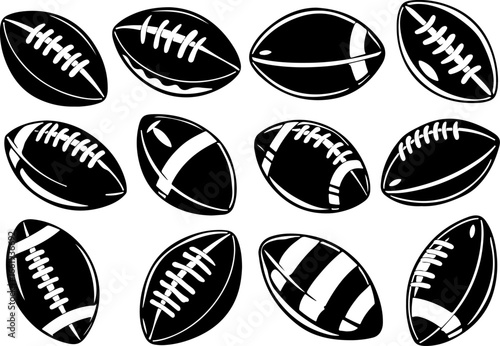 "American Football Icons Set"
