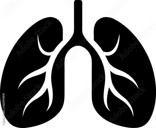 Anatomical Lungs Respiratory System Icon