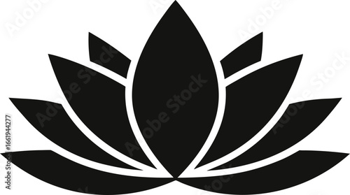 A Water Lily Shapla The National Flower Minimalist Vector