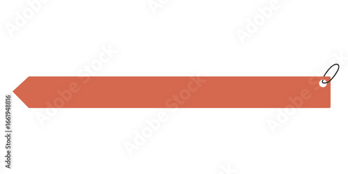A simple, horizontal arrow-shaped bar / lower third
in a solid, muted reddish-orange color. The bar has a pointed end on the left and a straight end on the right Free Download A simple, horizontal arrow-shaped bar / lower third
in a solid, muted reddish-orange color. The bar has a pointed end on the left and a straight end on the right - GFXLoad