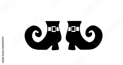 Magic witch shoes vector