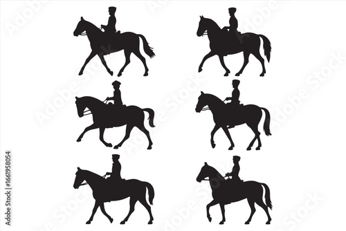 Horse Silhouette Vector – Running Wild Animal Illustration