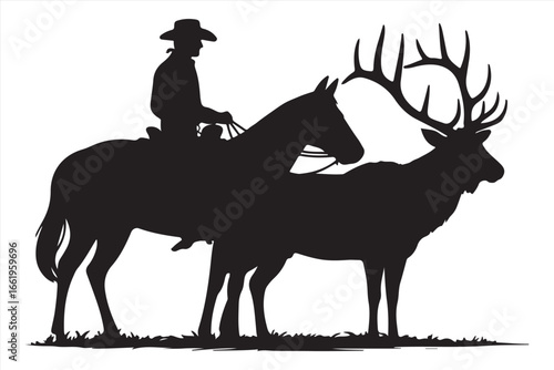 Horse Silhouette Vector – Running Wild Animal Illustration