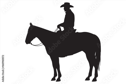 Horse Silhouette Vector – Running Wild Animal Illustration