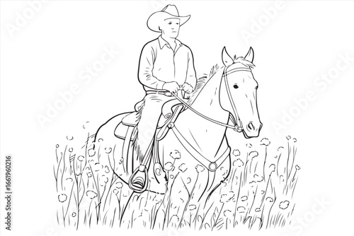 Horse Silhouette Vector – Running Wild Animal Illustration